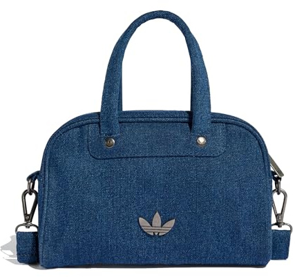 adidas Adicolor Mini Bowling Denim Bolso de hombro, azul marino, NS, Clásico