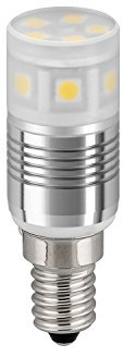 LED Kühlschranklampe, 3 W, warm-weiß - Sockel E14, ersetzt 24 W, warm-weiß