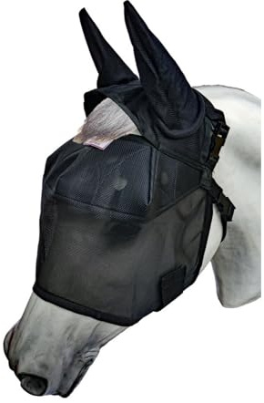 EquiVizor 95% UV Eye Protection (Full) Horse Fly Mask with Ears. Designed to Stay On Your Horse, Off the Ground