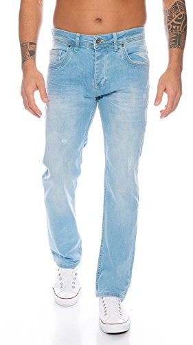 Rock Creek Herren Jeans Hellblau RC-331 [W42 L32]