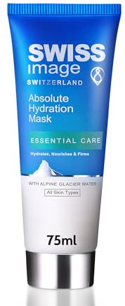 SWISS IMAGE Intensive Feuchtigkeitsmaske/Gesichtsmaske - 75ml - Keine Parabene - Keine SLS/SLES - Keine Phathalate