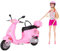 Toyland Poupée Mannequin 30 cm sur cyclomoteur Rose (Poppy's Playtime) Scooter Rose, Moto, véhicule…