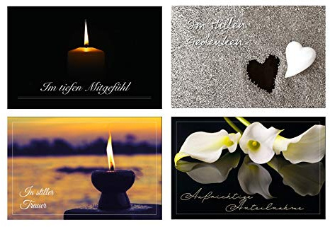 Merz designkort 4 stycken enkända premiumsorter/sympatiskort i set med 4 kuvert – deltagande vykort, prenad