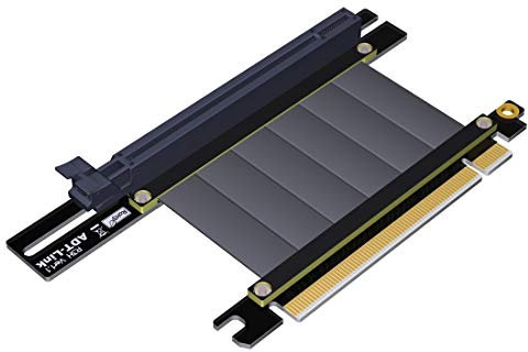 ADT-LINK R33SH - Soporte vertical para tarjetas de vídeo (PCIe 3.0 x16, PCI-E Express Extender Cable R33SH para ATX PC Chasis Case (solo cable R33SH, 50 cm)