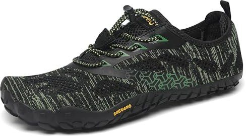 SAGUARO Unisex barfotaskor, män, kvinnor, trailskor, ventilerande, halkfria löparskor med Zero-Drop Solhe GR.36–48