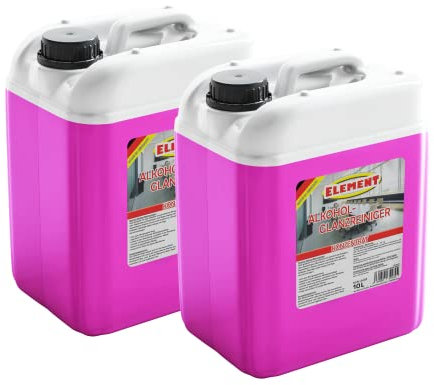 Alkoholreiniger Glanzreiniger 2 x 10 Liter | Konzentrat | Oberflächenreiniger | Bodenreiniger | Glas und Flächenreiniger | Universalreiniger | Kraftreiniger | Universalreiniger mit Frischeduft |