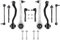 DOCAS 10 Stück Reparatursatz, Querlenker,Querlenkersatz 2033300111 2033303411 für C-Klasse W203 S203 CLC-Klasse CL203 CLK C209 A209 SLK R171