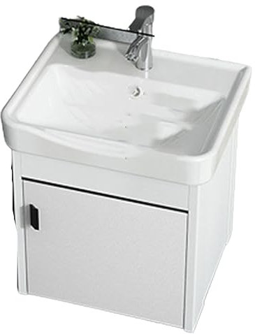 CASEGO Solid Wood Bathroom Cabinet Double Door Easy To Clean Home Wall-mounted Integrated Washbasin Cabinet Combination (40cm)