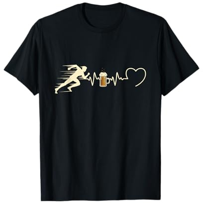 Running Bière Homme Humour Course À Pied Idée Cadeau Drôle T-Shirt