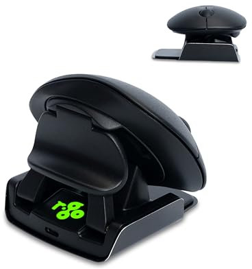 R-Go Twister Beidhändige Maus, Ergonomische Vertikale Design, Bluetooth&USB Verbindung, Mit Break Software, Vorbeugung Mausarm, Maus für Links- oder Rechtshänder, Kompatibel Windows/MacOS, Schwarz