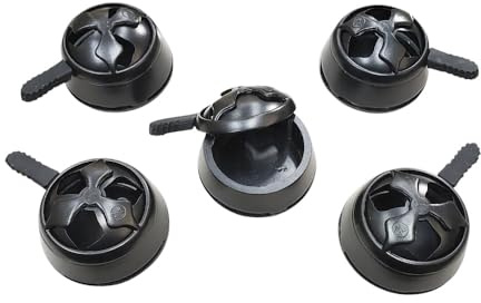 5 st parti: Universal Nikotinfri värmehanterare för shisha vattenpipa (svart)