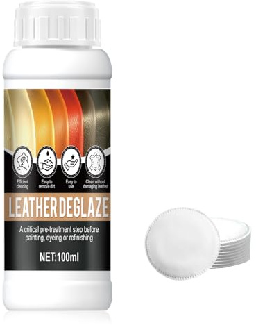 Nettoyant Cuir Voiture, Nettoyant Cuir, Cuir Dégraissant, élimine Finitions D'usine, Adhésifs et Contaminants, Préparation Avant Teinture, Peinture et Restauration Pour Sacs, Sièges Auto, Canapés