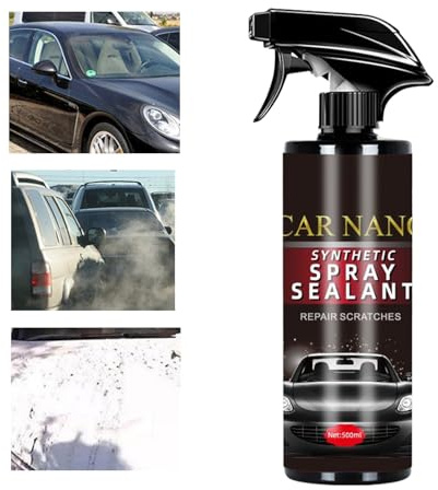 Spray Rivestimento Auto - 500ml Rimuovi-Graffiti ad Azione Rapida | Sigillante Sintetico Nano Riparatore di | Dettagliante Anti- ad Alto Lusso per Pneumatici Vetri Fari Parabrezza S