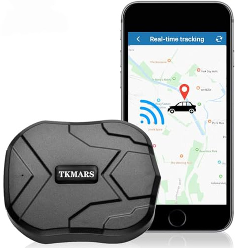 Localizador GPS para Coche 4G con Tarjeta SIM, 5000mAH Batería 6 Meses Larga Espera Rastreador GPS Antirrobo Magnético, Alarma de Vibración, 180 Días Ruta Histórica, Se Requiere Suscripción TK905E