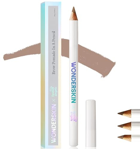 WONDERSKIN Eyebrow Pencil - Sharpenable Brow Pencil For Natural Looking Brows, Brown Eye Makeup, Long Lasting Eyebrow Pomade (Blonde)