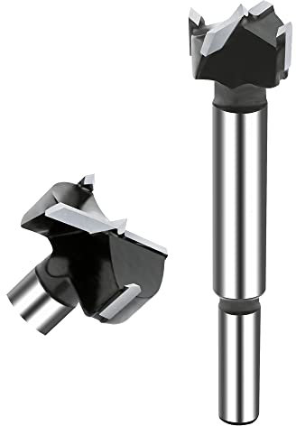 NICAVKIT 18mm Punte Trapano Forstner in acciaio al tungsteno, Forstner Drill Bit per legno, Punta Forstner Per Legno In Lega premium Per Forare Legno, Compensato, Plastica