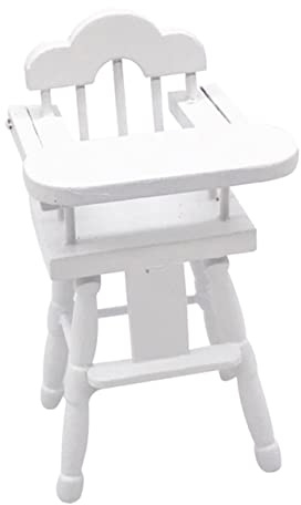 Toyvian 1 Pc Seggiolone Giocattolo Giocattoli Sediolone Modello Di Mobili Per Casa Delle Bambole Modello Di Mobili Fai Da Te Betulla Infantile Sgabello Mini Bianca