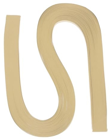 PATIKIL 120pz Strisce di Carta per Quilling 3/8(10mm) 54cm Carta per Origami Strisce per Quilling per Arte Fai-Da-Te Natale, Marrone Chiaro