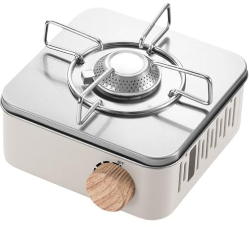 Lpitoy Tragbarer Campingkocher, Outdoor-Camp-gasherd, Kleiner Einzelbrenner, Zum Kochen Im Freien, Wandern, Camping