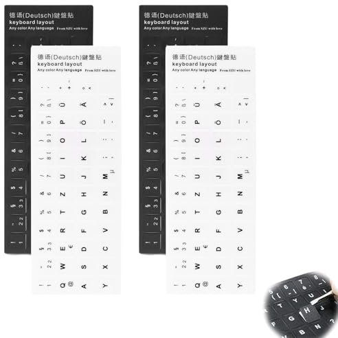 Laptop Pc Notebook 4 Stck Tastatur Sticker Keyboard Sticker Laptop & Notebook Tastaturen