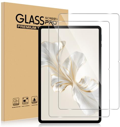 ELYCO Pellicola Protettiva Compatibile con HONOR Pad 9/Pad 10, 2 Pezzi Vetro Temperato, 9H Durezza Anti Graffio, Anti-Olio/Anti-Impronta Niente Bolle Schermo Pellicola