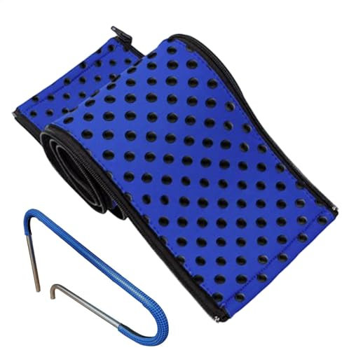 Pool Rail Grip Cover, Anti-Slip Ladder Handrail Sleeve with Zipper, In-Ground Pool Ladder Safety Attachment, Protective Cover for Swimming Lovers, Kids, Seniors, 4 Feet, Royal Blue