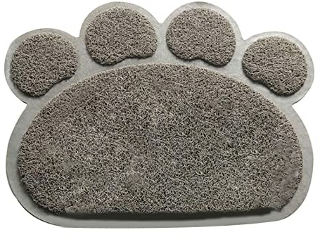 Elnwnnkc Alfombrilla de arena y resistente al agua, menos residuos, lavable, fácil de limpiar, en forma de pata, caja de control de dispersión para suelo