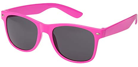Ultra Classic Mens Womens Sunglasses UV400 Adults Pink with Black Lenses