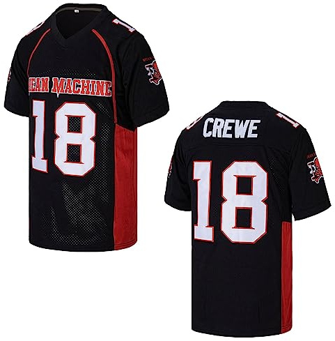 Kekambas Men's #18 Paul Crewe Mean Machine The Longest Yard Movie American Football Jersey Stitched Size XXL Black