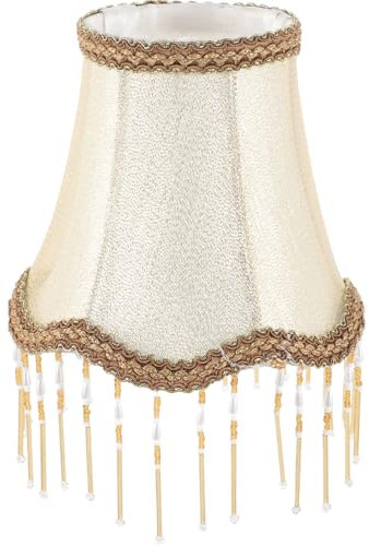 UKCOCO Lampenschirm Vintage Lampenschirm Stoff E14 Sockel Retro Deckenlampe