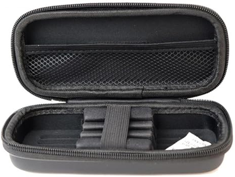 Custodia per il trasporto delle freccette, custodia impermeabile per freccette, custodia rigida in EVA, accessorio antigraffio per punte in acciaio e punte morbide, colore nero