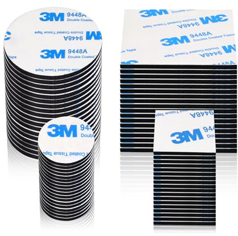 Geroony Double Sided Adhesive Pads, 80 Pcs 2mm Double Dided Tape Waterproof Mounting Tape for Home Décor & DIY Art Crafts Supplies Strong Pad Mounting Adhesive (Not for Foam Panels) (THK: 2mm)