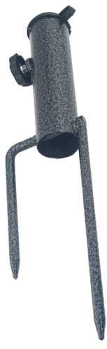 GIVIHGETI Rasendorn Sonnenschirmständer mit Erdspieß, Schirmhalter für Gartenschirm, Sonnenschirm und Angelschirm für Outdoor, Yard, Camping, Garden, Rasendorn für Stangendicke 28-32mm, 35cm