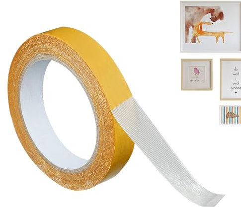 Generisch Starkes Doppelseitiges Klebeband mit Hoher Belastbarkeit - 2-Seitiges Selbstklebeband - Hochhaftende Klebestreifen für Heimwerker für Fliesen, Glas, Stoff, Teppich, Teppichboden und Metall