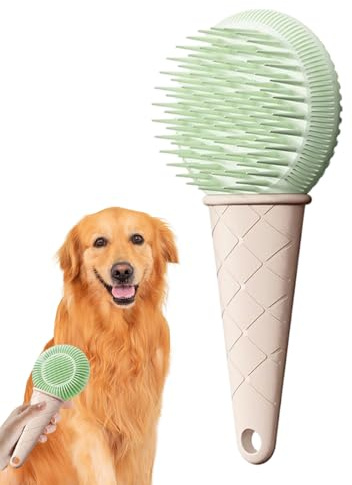 Mxshc Brosse De Toilettage Pour Chien | Peigne Suspendable Massage Cutané | Brosse Pour Chien Toilettage Des Animaux | Pour Petites Et Grandes Races Sous-Poil Emmêlé Intérieur Extérieur Maison Refuge