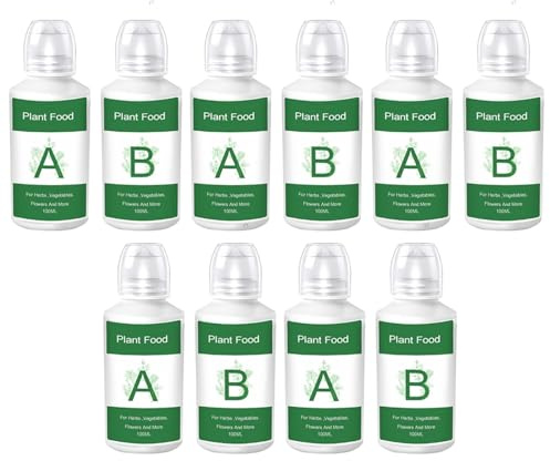 Confezione da 5 alimenti per piante idroponiche A&B Granuli Fertilizzante solubile in acqua Soluzione nutritiva per piante da interno Verdure Erbe Fiori Facile da usare