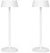 K-Bright 2 pezzi Lampada da tavolo, Luce calda Colore 3000K, Impermeabile IP54 lampade da tavolo senza fili, Ideale per cene in giardino, pub, feste, terrazze(Bianco)