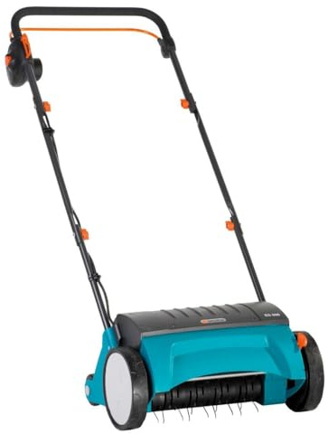 GARDENA Aireador eléctrico ES 500 Motor PowerPlus 500 W. Ancho de Trabajo 30 cm. Ajuste de la profundidad de Trabajo: 3 x 3 mm