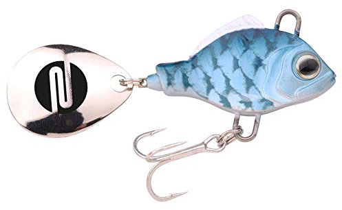 SPRO ASP Spinner UV– Searchbait mit original Gamakatsu Haken zum Angeln auf Raubfisch, Spinnangeln, Gewicht:14g, Farbe:Herring UV