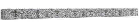 vidaXL Gabbione in Acciaio Zincato 900x50x50 cm Muro Parete Pietre Recinto