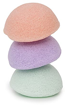 TheraCare Esponja Konjac para cara y cuerpo – 3 unidades