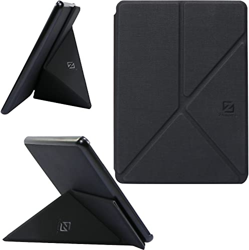 ZhaoCo Étui pour Kindle Paperwhite 6,8 Pouces 11eme génération 2021 et Kindle Paperwhite Signature Edition E-Reader Housse Coque en Cuir PU, Affichage Vertical et Horizontal - Noir