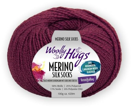 Woolly Hugs Merino Silk Socks ca. 420 m col. 238 100 g