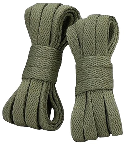 Danraw Stores [PAIR] Flat Shoe laces, Soft Trainer Lace, Sneaker Lace, Polyester,Sports, Casual, Hiking, Mountaineering, Walking, Running