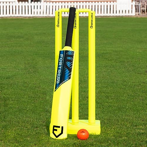 Fortress Halbes Garten Cricket Set – Schläger, Stümpfe & Tragetasche – DREI Grössen erhältlich (Erwachsene)