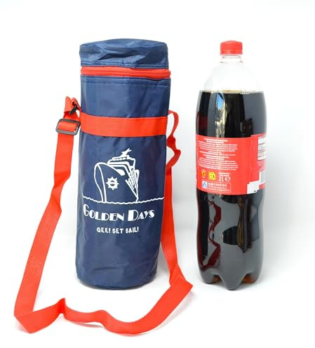 Blau 2LTR 2-Liter-Flaschen, XXL, flexibel, tragbar, für Strand, Camping, Kühler, Camouflage, Militär, 3 l, 4 l