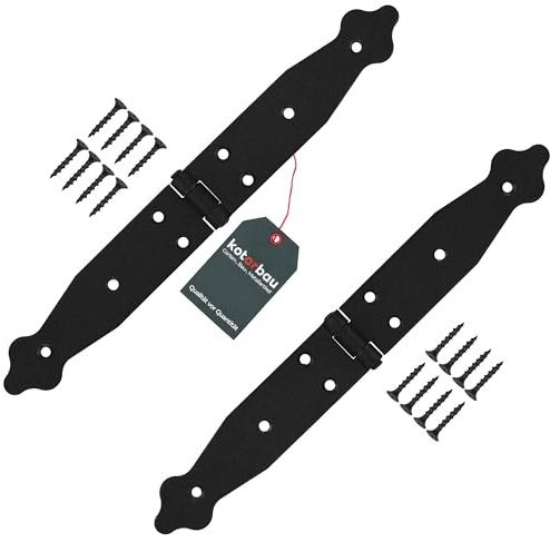 KOTARBAU® Charnière de chantier x 2 | Charniere Porte Lourde | Charnières de Portes | Charnière Porte Lourde | Charniere Portail 150 x 150 x 35 mm en acier galvanisé 2 pieces