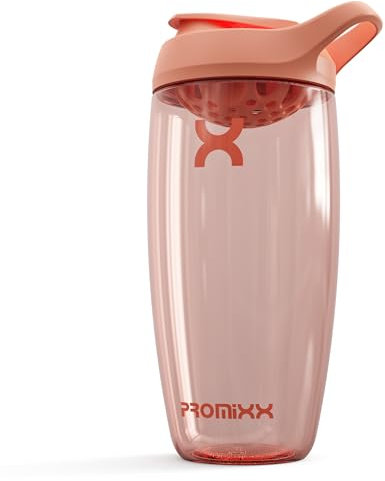 Promixx PURSUIT bouteille shaker de protéines de qualité supérieure pour shakes complémentaires – facile à nettoyer et durable, 950 ml, Corail