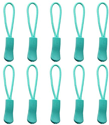 LHZHLE Tirador de cremallera de repuesto para maleta: cordón de cremallera para bolsos, chaquetas, equipajes (20 azules)