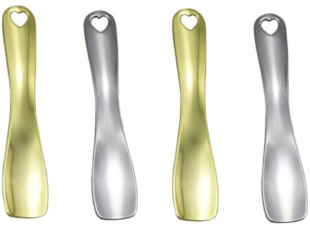 VICASKY 4pezzi Cucchiaio Per Crema Cucchiaio Per Crema Contorno Occhi Per Per Maschera Strumento Per in Di Riporre Nella Scatola Di Plastica Dopo